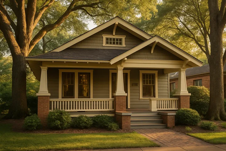 Illustrative Dilworth Charlotte historic Craftsman SFR